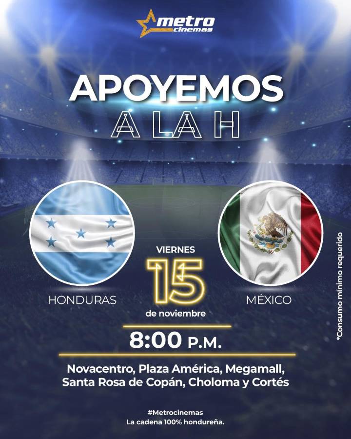 El anuncio hecho por Metrocinemas.