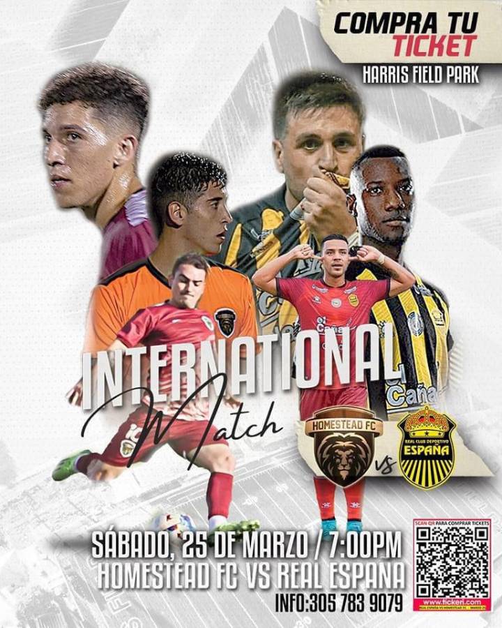 El Real España tendrá amistoso este sábado por Miami, Estados Unidos.