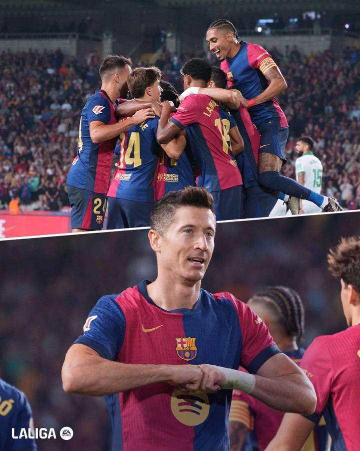 El Barcelona sumó su séptimo triunfo al hilo en la Liga Española gracias a un solitario gol de Robert Lewandowski.