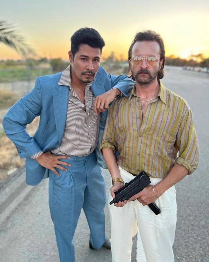 Dennis junto al actor Camilo Jiménez Varón en una escena de “Griselda”.