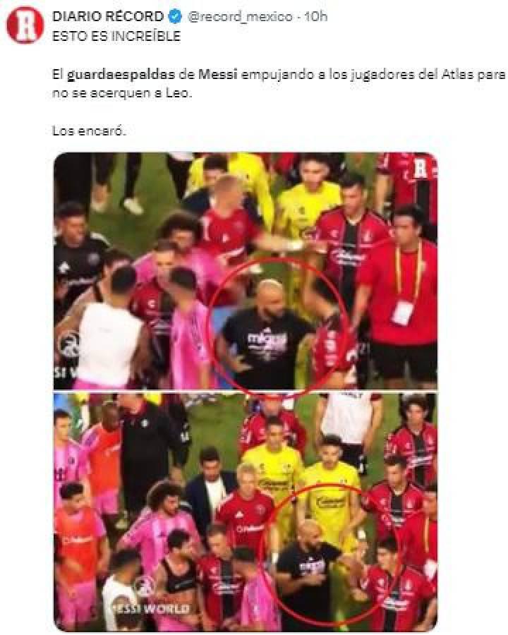 Guardaespaldas de Messi provocó enfado: lo que hizo indignó a México
