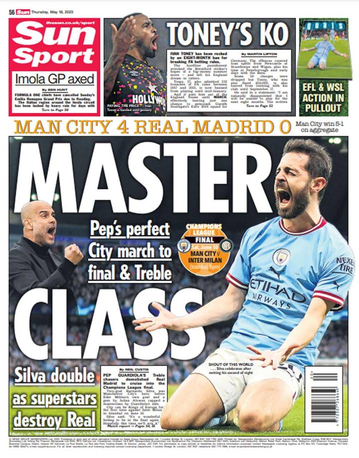 Sun Sport - “Masterclass”. “El City perfecto de Pep marcha a la final y al triplete”.