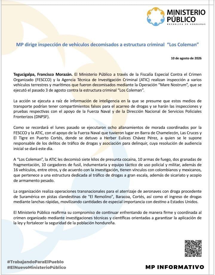 ¿Compartimientos secretos? Investigan vehículos y lanchas de “Los Coleman” tras hallazgo de pistas clave
