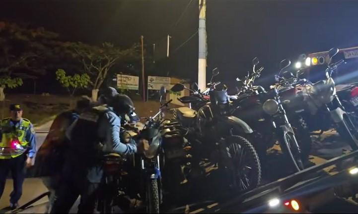 Siguatepeque le declara la guerra a las motos ruidosas; decomisaron más de 50