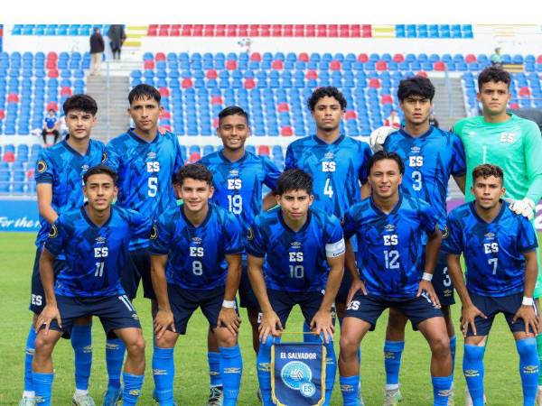 El 11 titular de El Salvador que perdió 2-1 ante Canadá en el Premundial Sub-20 de Concacaf.