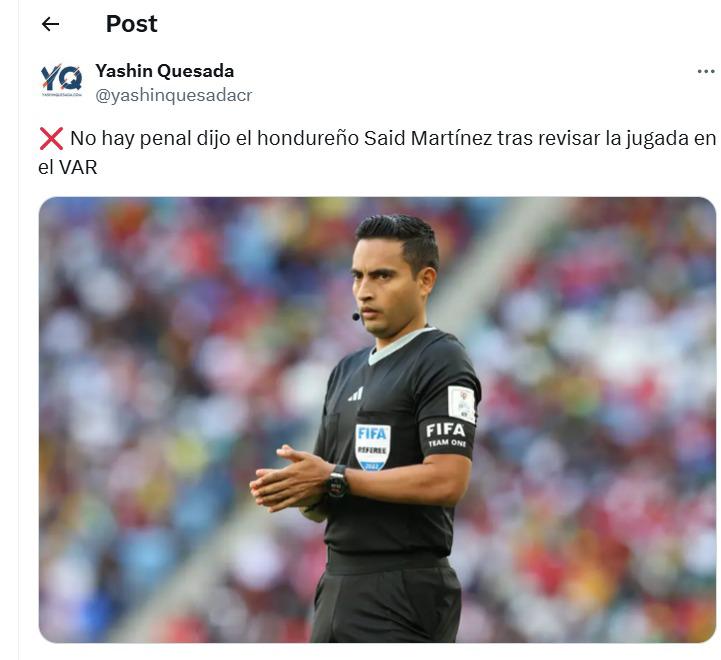Indignación contra Said Martínez tras polémica en el Panamá vs Guatemala