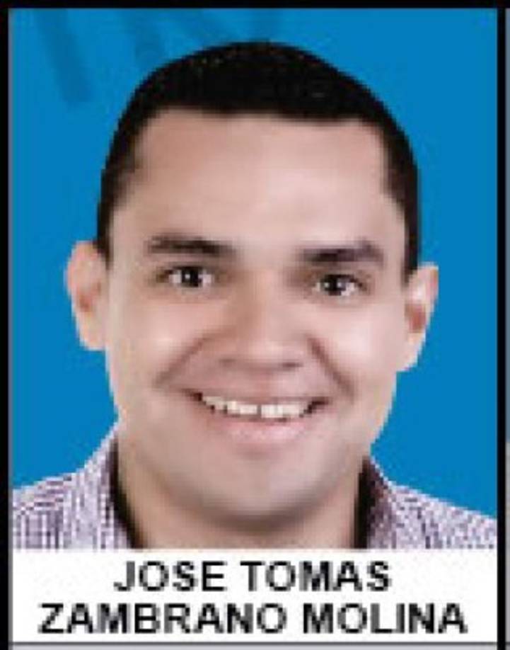 Tomás Zambrano - Partido Nacional - 35,856 votos - Valle<br/>Nació el 29 de julio de 1982 en Nacaome, Valle, y es abogado y notario. Diputado del Congreso Nacional, prosecretario y presidente de la comisión de seguridad del Poder Legislativo. Participó en la comisión de dictamen para reformar el Código Penal.