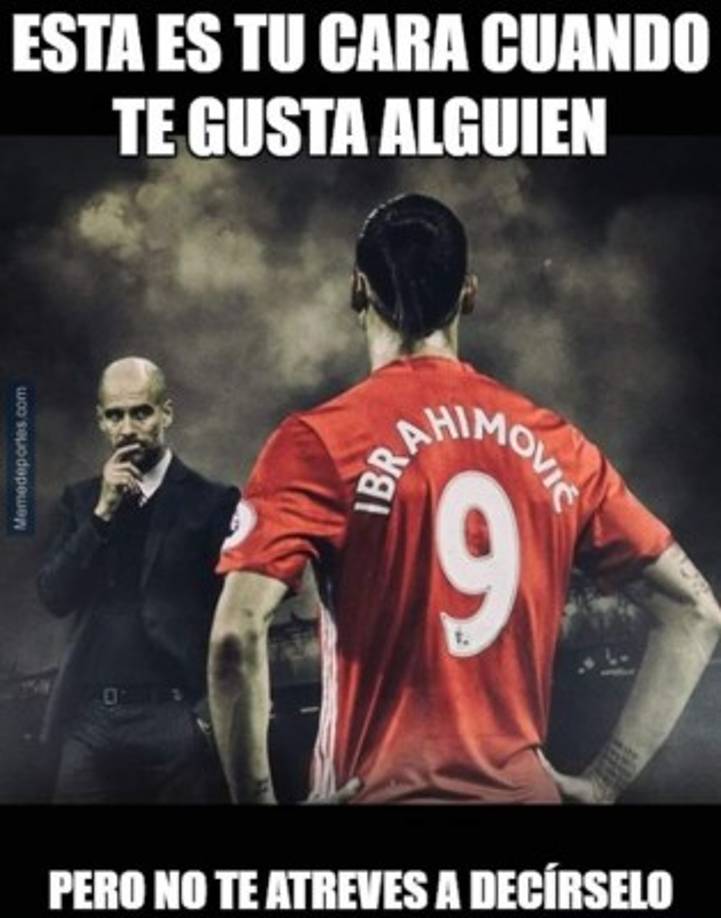 El amor imposible entre Pep e Ibrahimovic.