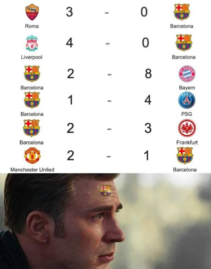 ¡Otro fracaso! Memes destrozan al Barça tras caer eliminado