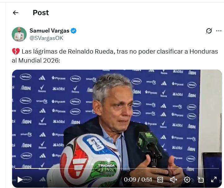 Asombro por llanto de Rueda tras debacle de Honduras; Faitelson causó revuelo