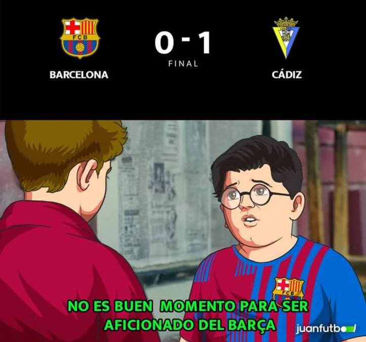 ¡Otra vez se estrelló la ‘Xavineta‘! Los memes de la derrota del Barça contra Cádiz en la Liga Española