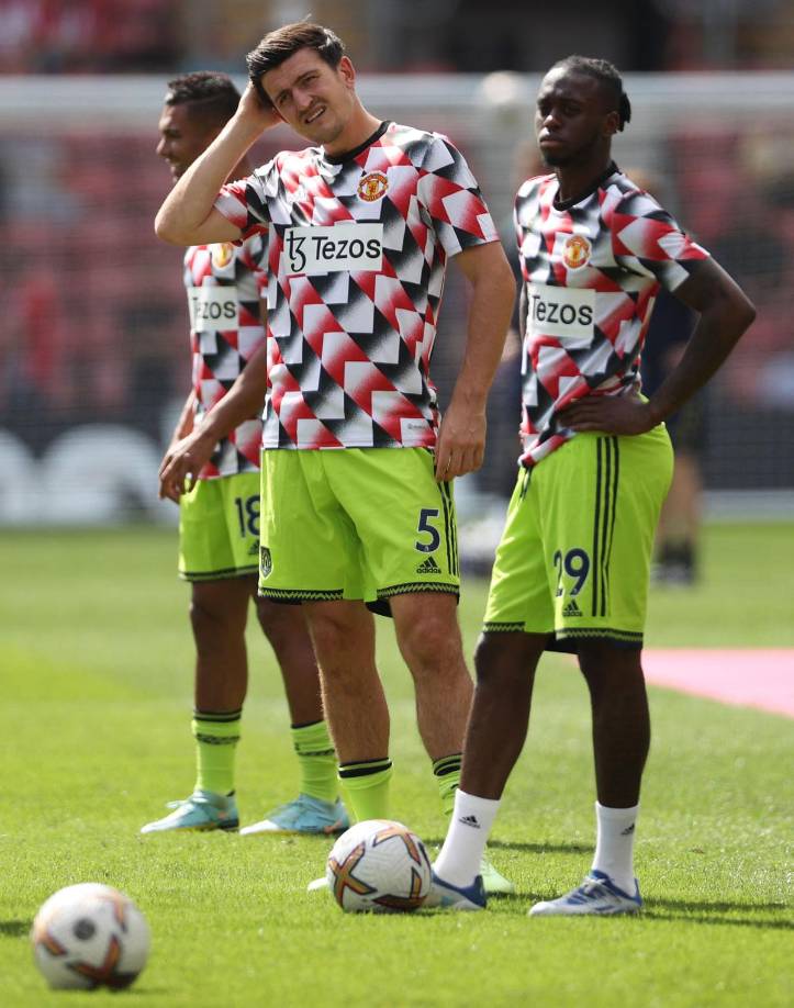 Harry Maguire es otro de los jugadores que fue suplente y no vio acción ante el Southampton.