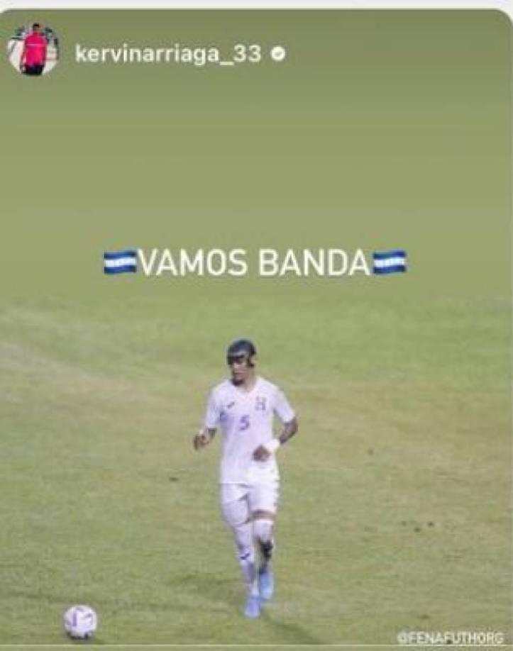 Kervin Arriaga es baja por lesión y se pronunció en su cuenta oficial de Instagram con el mensaje: “Vamos banda.”