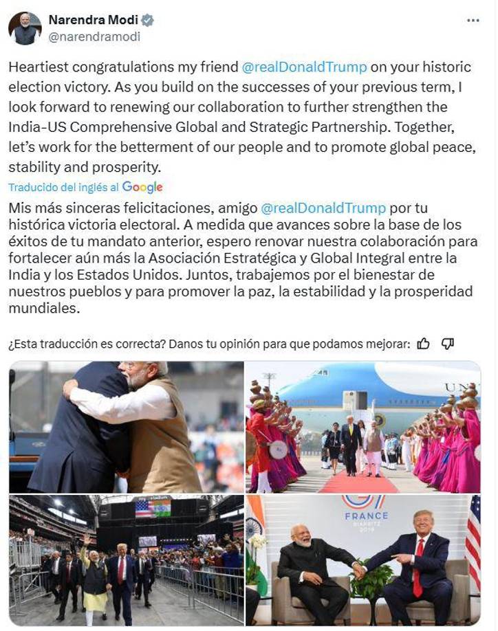 Narendra Modi, primer ministro de la India. 