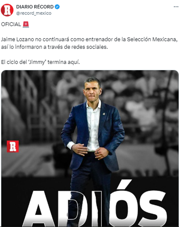 “El ciclo del ‘Jimmy’ termina aquí”, Diario Récord de México.