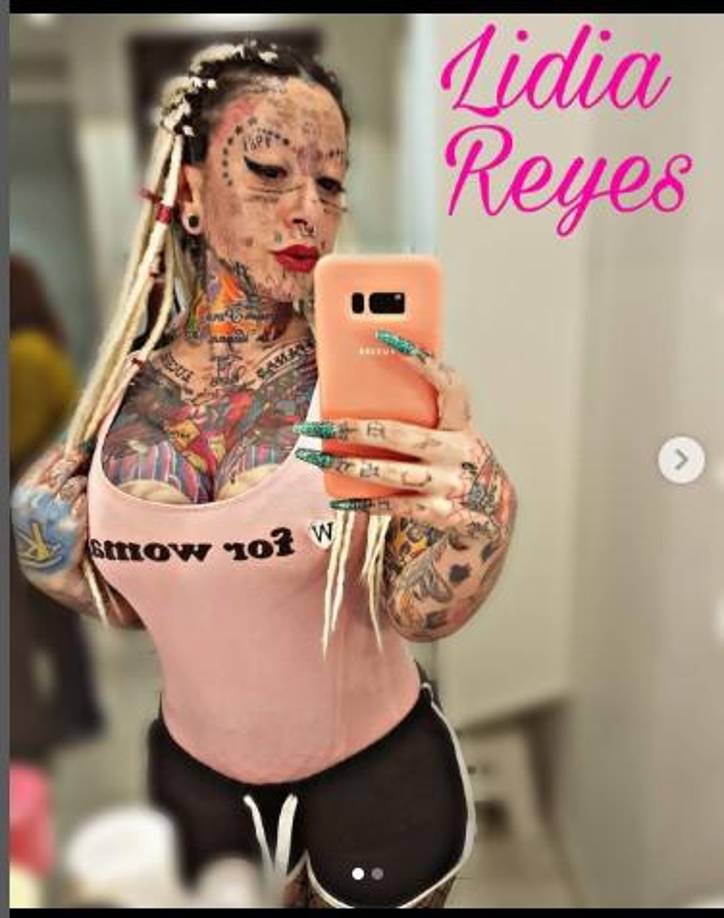 Lidia Reyes era considerada la la mujer más tatuada de Europa y su sueño era convertirse en la más tatuada del mundo, buscando lograr ser acreditada como la Récord Guiness. 
