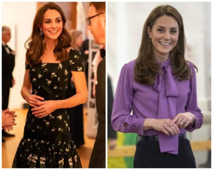 La Portrait Gala fue el segundo evento del martes en la agenda de Kate, en la mañana había visitado el Centro para Niños Henry Fawcett, en donde sorprendió por lucir su blusa al revés.