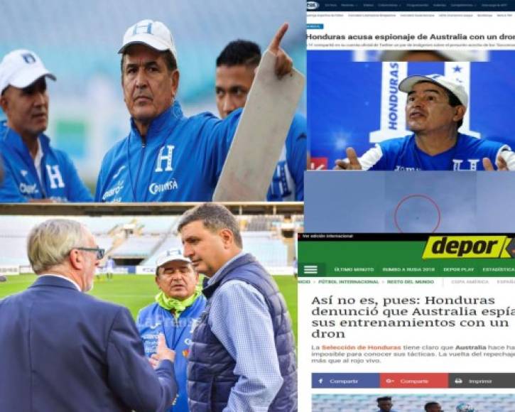 La Selección de Honduras entrenó por primera vez en el ANZ Stadium de Sidney y la polémica se dio desde un principio. El combinado catracho descubrió que los australianos los estaban espiando mediante un dron en plena práctica e inmediatamente esta noticia le ha dado la vuelta al mundo. Desde España, México, Perú, Costa Rica etc.