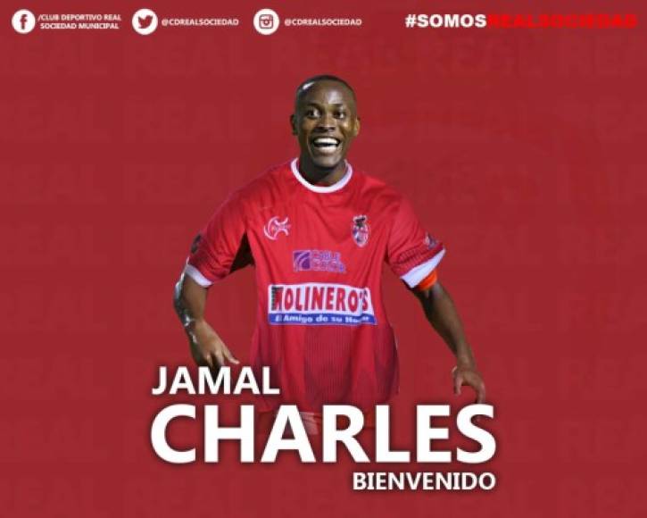 Jamal Charles: El delantero granadino fue anunciado como nuevo refuerzo de la Real Sociedad de Tocoa, llega procedente del Real España. <br/>