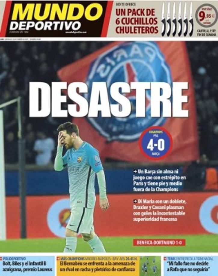 Así califica el Mundo Deportivo de Barcelona lo que ocurrió con Barcelona.