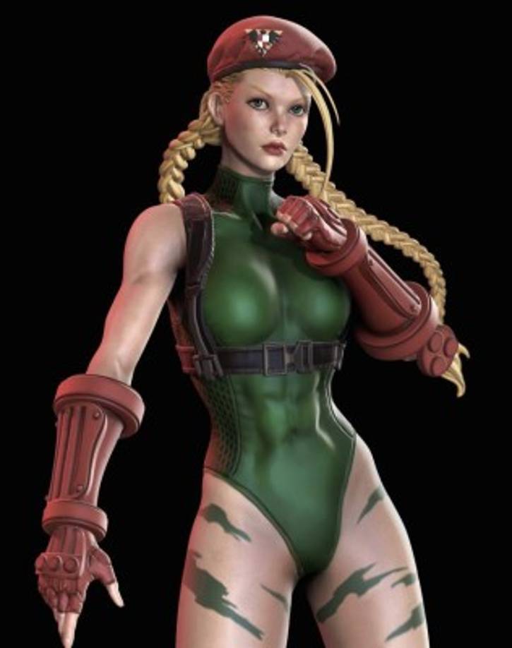 #5<br/>Una que no deja mucho a la imaginación es CAMMY, la bella peleadora británica de 'Street Fighter'.