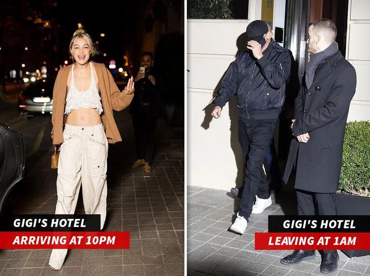 Gigi Hadid y Leo han sido captados entrando y saliendo del mismo hotel.
