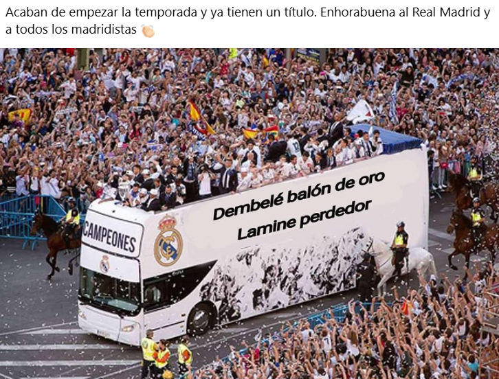 Lamine Yamal recibe los peores memes tras perder el Balón de Oro