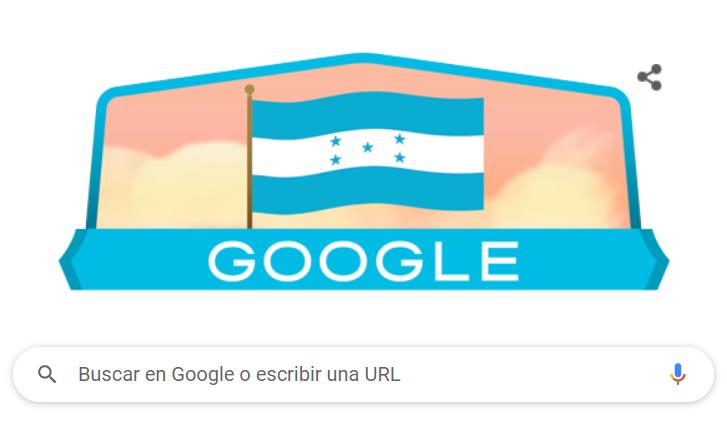 Google dedica su doodle a la Independencia de Honduras