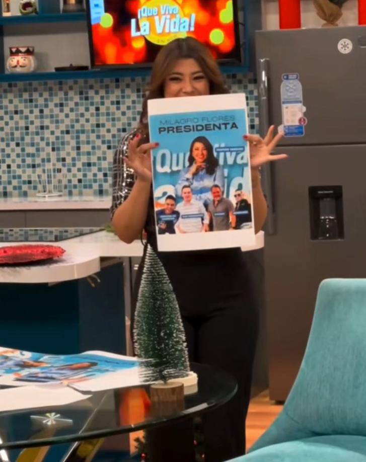 Por lo que muchos se han preguntado si la presentadora buscará un cargo político en el país. 