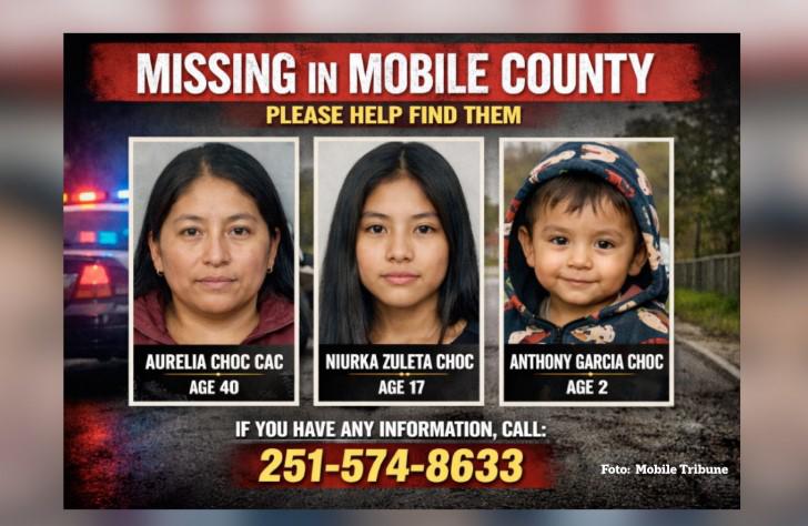 Identidad falsa y pasado criminal: sospechoso en desaparición de familia en Alabama