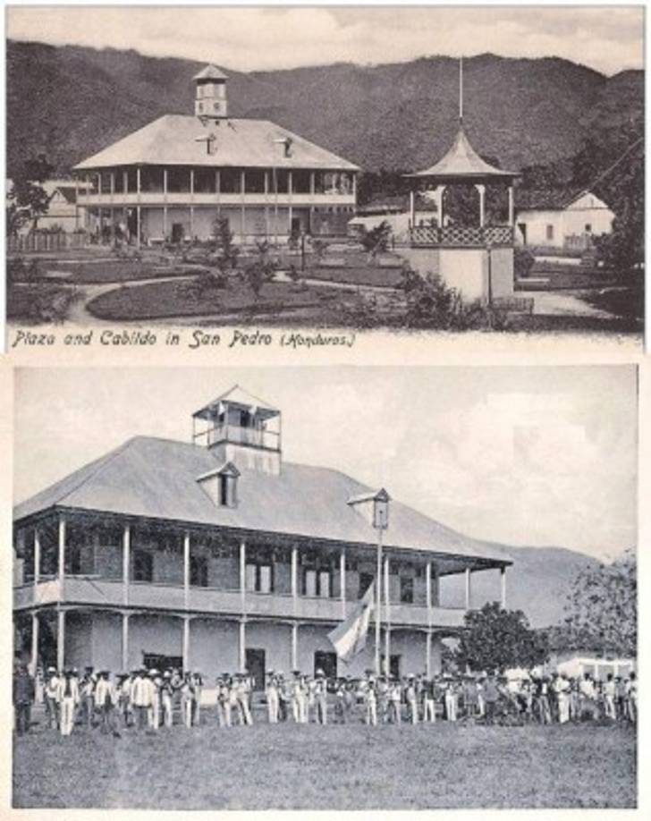 La ciudad se fundó el 27 de junio de 1536 por parte del conquistador Pedro de Alvarado bajo el nombre de San Pedro de Puerto Caballos. La villa se estableció en el pueblo indígena de Tholoma.<br/>El 12 de junio de 1548 recibió el título de ciudad y el 4 de julio de 1893 fue declarada cabecera.