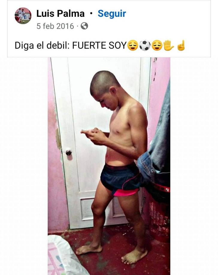 Así lucía Luis Palma en la adolescencia. Estas imágenes del jugador tomadas de su cuenta de Facebook han recorrido las redes.