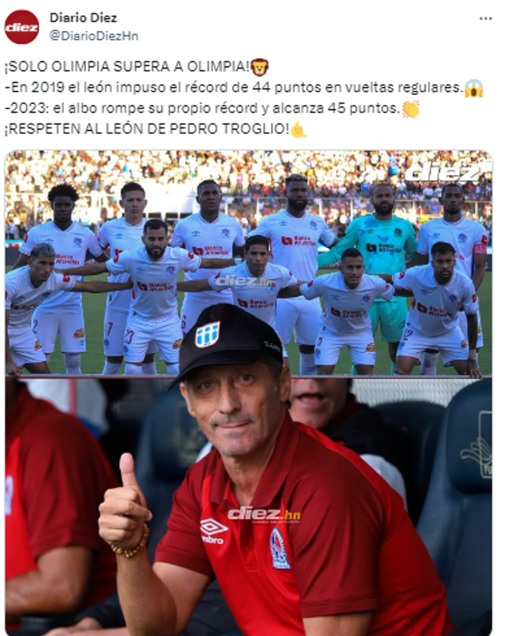 Diario DIEZ: “¡SOLO OLIMPIA SUPERA A OLIMPIA!”