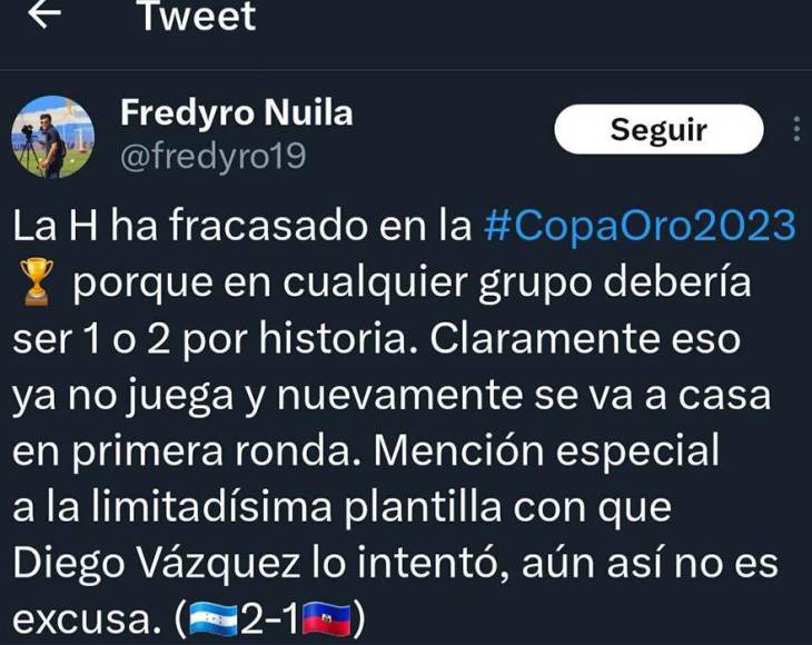 Fredy Nuila dio su punto de vista sobre Honduras y Diego Vázquez.