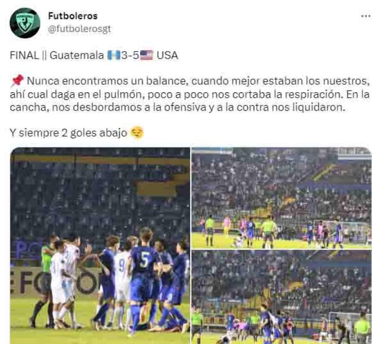 Los medios de Guatemala lamentaron la derrota ante EUA que los dejó sin poder clasificar al Mundial Sub-17.