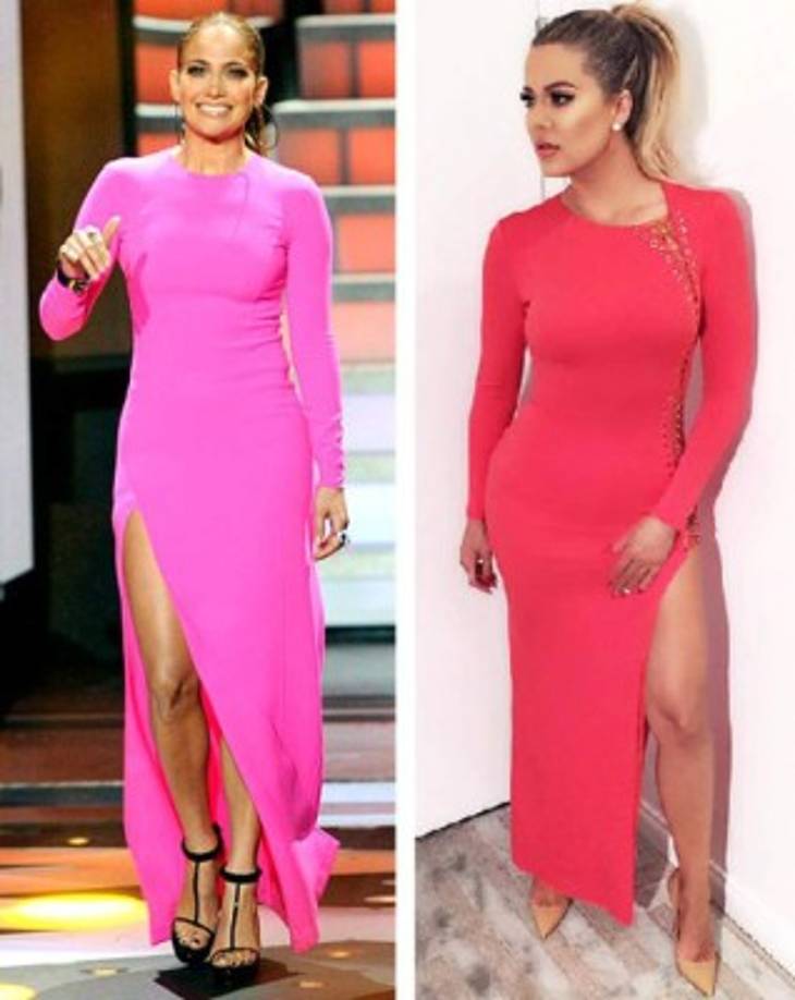 En 2012, la cantante llevó a American Idol un llamativo vestido de Michael Kors de color rosa y de manga larga con apertura lateral y el pelo recogido en una coleta. En esa ocasión fue Khloé Kardashian quien la imitó: utilizó un modelo muy parecido de Emilio Pucci en uno de sus shows 'Kocktails with Khloé'.