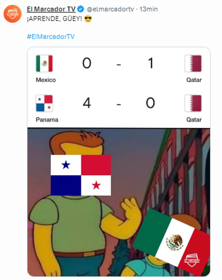 Los jocosos memes que dejó la goleada de Panamá a Qatar en Copa Oro