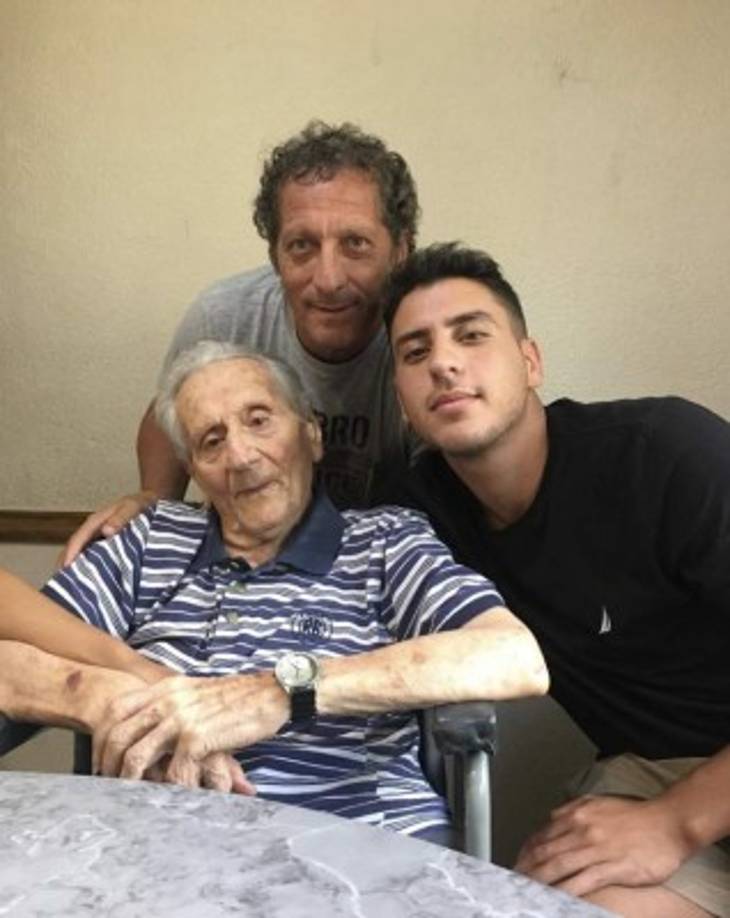 Gian Troglio, hijo de Pedro, también subió un par de imágenes recordando a su abuelo Antonio.
