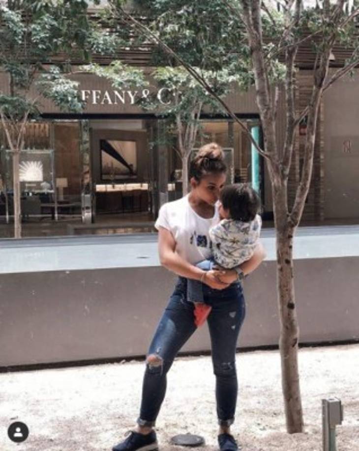 Su papel de madre también lo comparte en redes sociales, ya que trata de que su hijo sea parte de sus actividades.