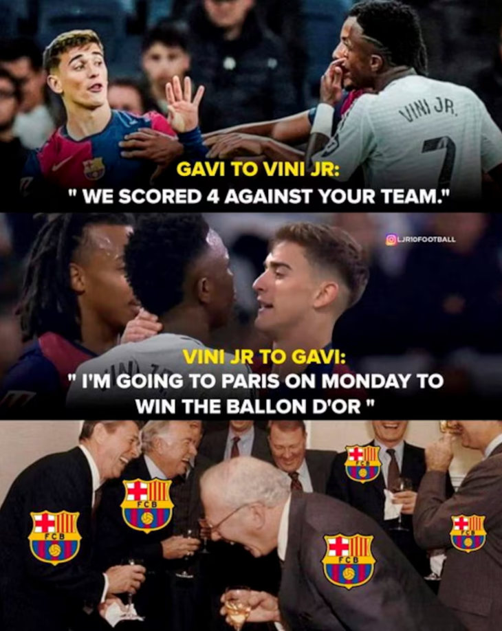 Memes: Vinicius sufre crueles burlas tras perder el Balón de Oro 2024