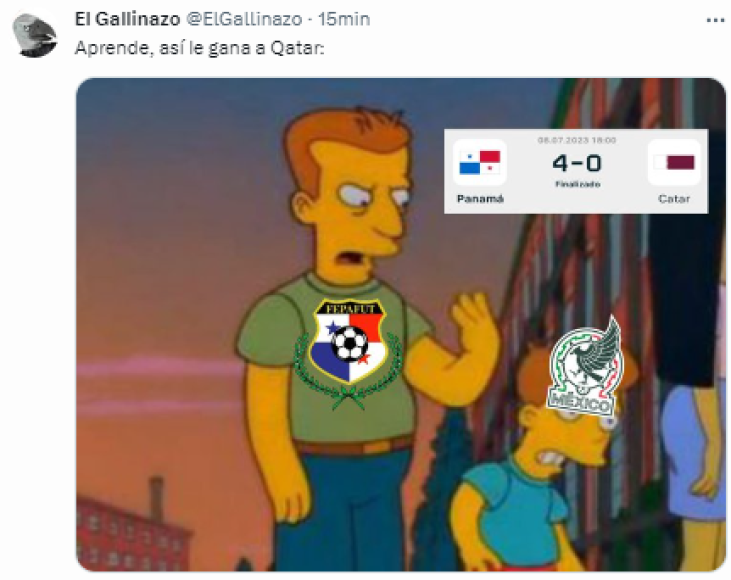 Los jocosos memes que dejó la goleada de Panamá a Qatar en Copa Oro