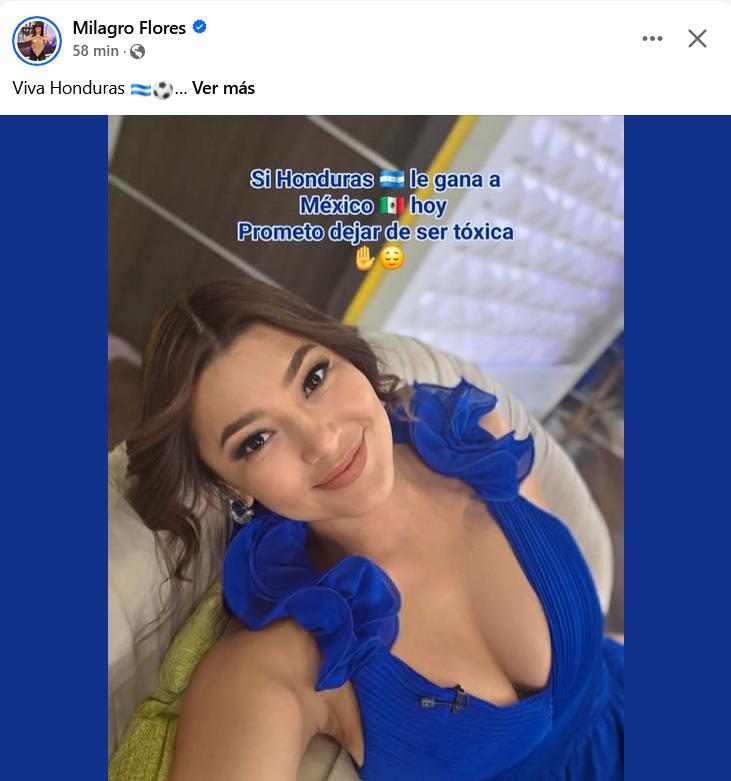 La curiosa promesa de Milagro Flores por la selección de Honduras