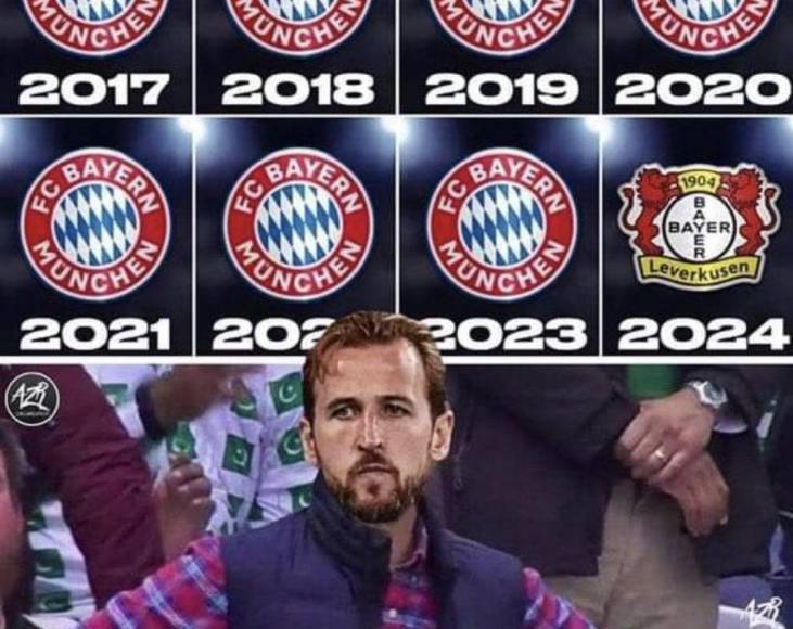 Kane, víctima de crueles memes: así se burlaron tras título del Leverkusen