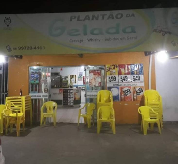Plantao da Gelada es el nombre de la tienda del ex delantero brasileño Everaldo Ferreira, goleador en Olimpia y Real España.