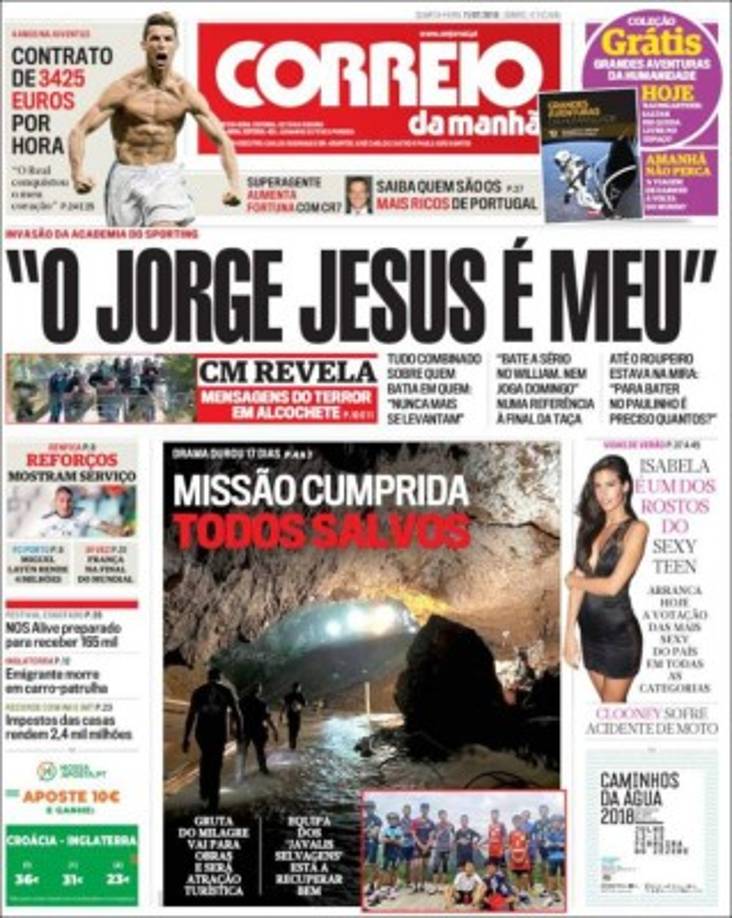 Correio da Manha de Portugal.