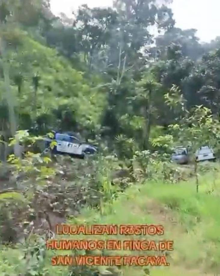 El cuerpo fue localizado en esta finca de Pacaya, Guatemala.