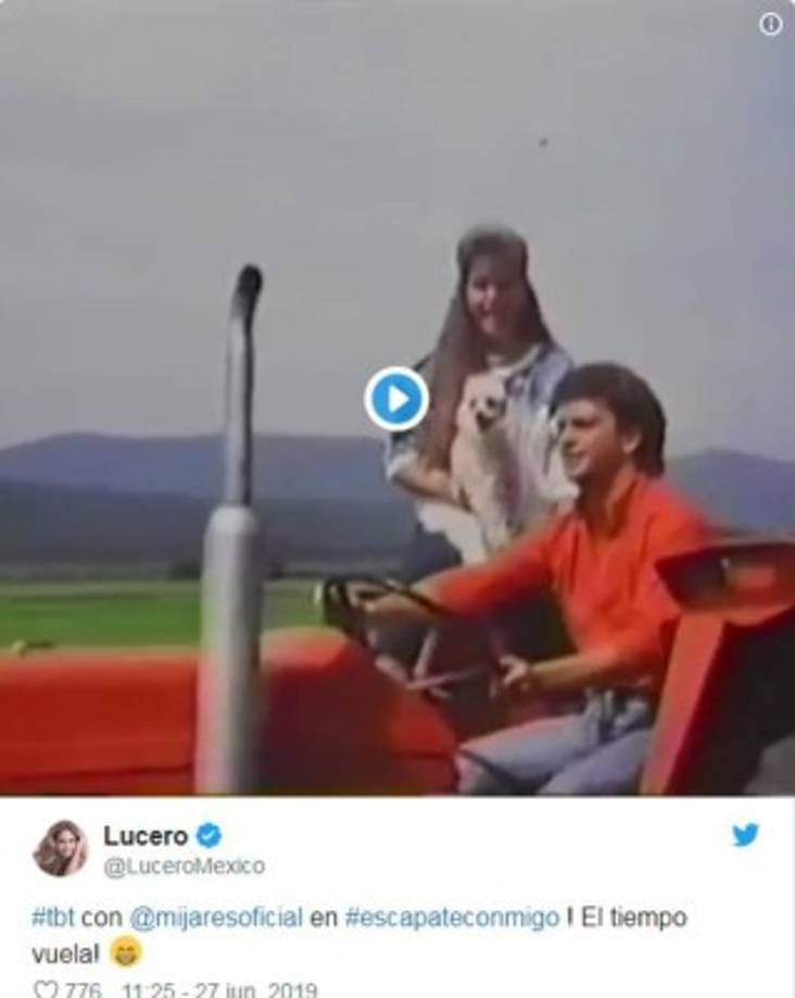 Recientemente la cantante ha vuelto a emocionar a sus fans con un posible regreso entre ambos, ya que desde hace varios meses se especula que se le ve muy cerca a la pareja. <br/><br/>Y es que Lucerito publicó en sus redes sociales una serie de fotografías en las que recuerda sus mejores momentos con su exesposo.<br/><br/>En la publicación escribió: #tbt con @mijaresoficial en #escapateconmigo ! El tiempo vuela!”, textualizó. <br/><br/>El mensaje desató una serie de comentarios y reacciones por parte de los fans de ambos artistas. <br/>