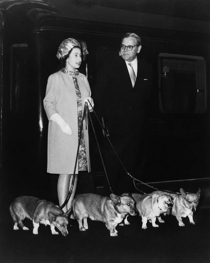 Los corgis eran las mascotas favoritas de la reina Isabel II y tuvo varios perros a lo largo de su reinado.