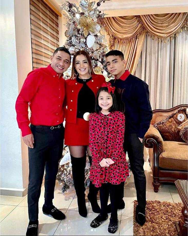 Emilio Izaguirre y Virginia Varela pasaron las fiestas navideñas en familia.