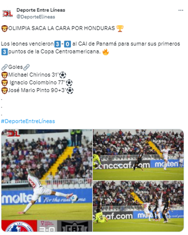 ”Olimpia saca la cara por Honduras”